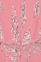 Rosamond Rose Pink Sequin Maxi Dress