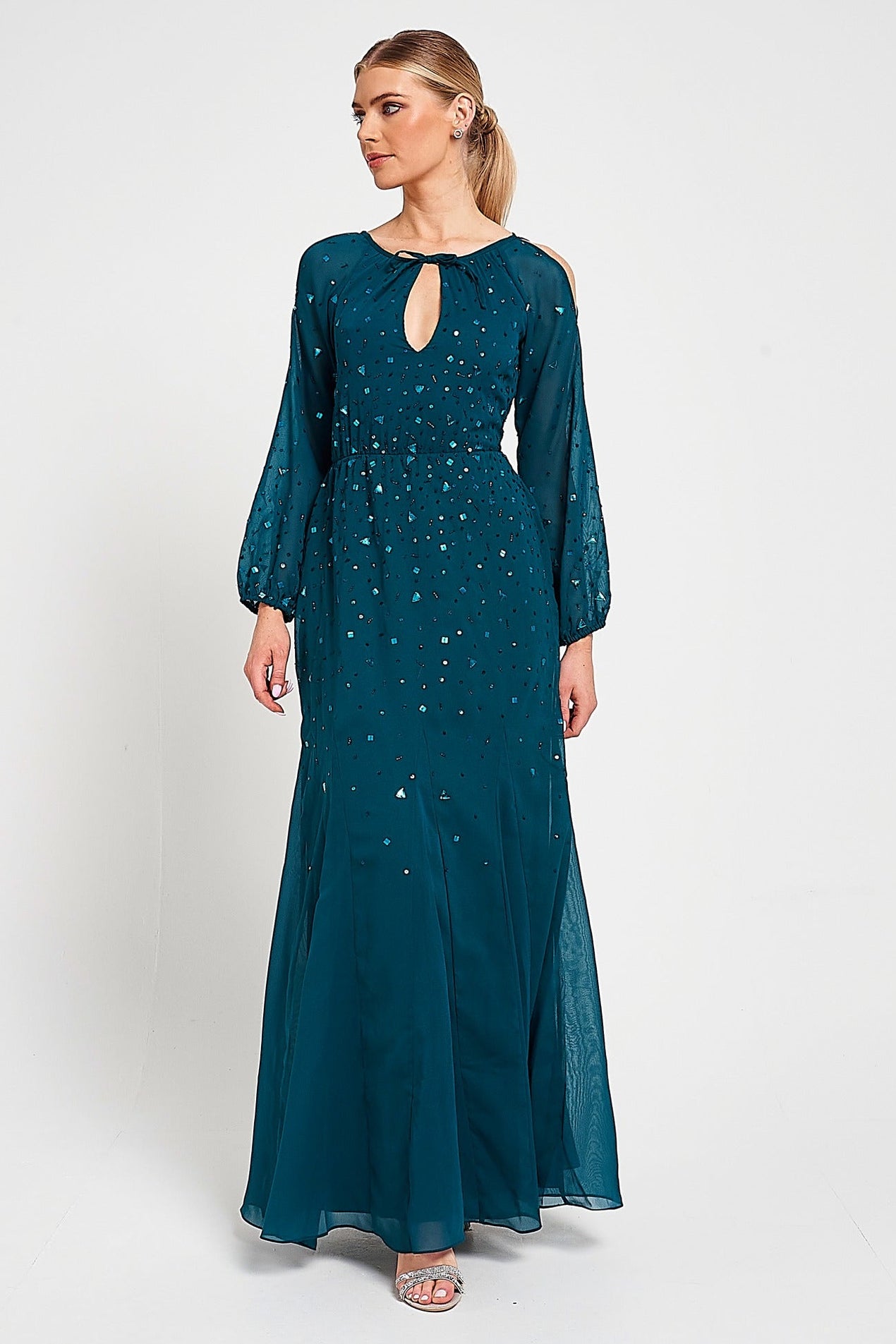 sachin and babi light blue dress Smaragdgrüne Ballkleider – Oh Hello Clothing main image 0