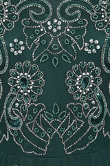 Sabina Embellished Maxi Dress - Alpine Green