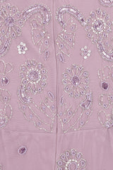 Sabina Embellished Maxi Dress in Lilac