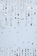 Sara Cosmic Sky Blue Sequin Maxi Dress