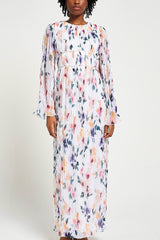 Serena White Floral Print Maxi Dress