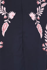 Sienna Navy Floral Embroidered Maxi Dress