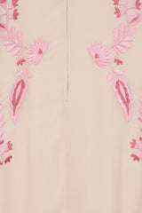 Sienna Shell Floral Embroidered Maxi Dress