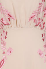 Sienna Shell Floral Embroidered Maxi Dress