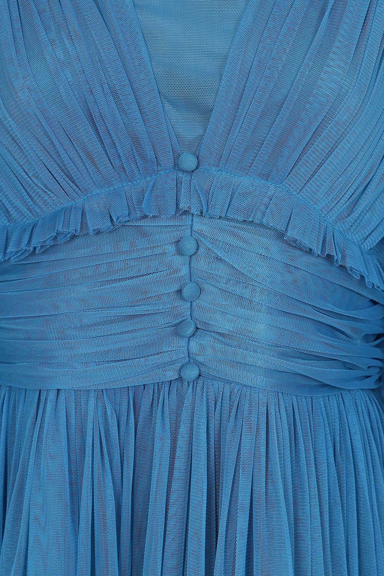 Sophia Blue Tulle Maxi Dres