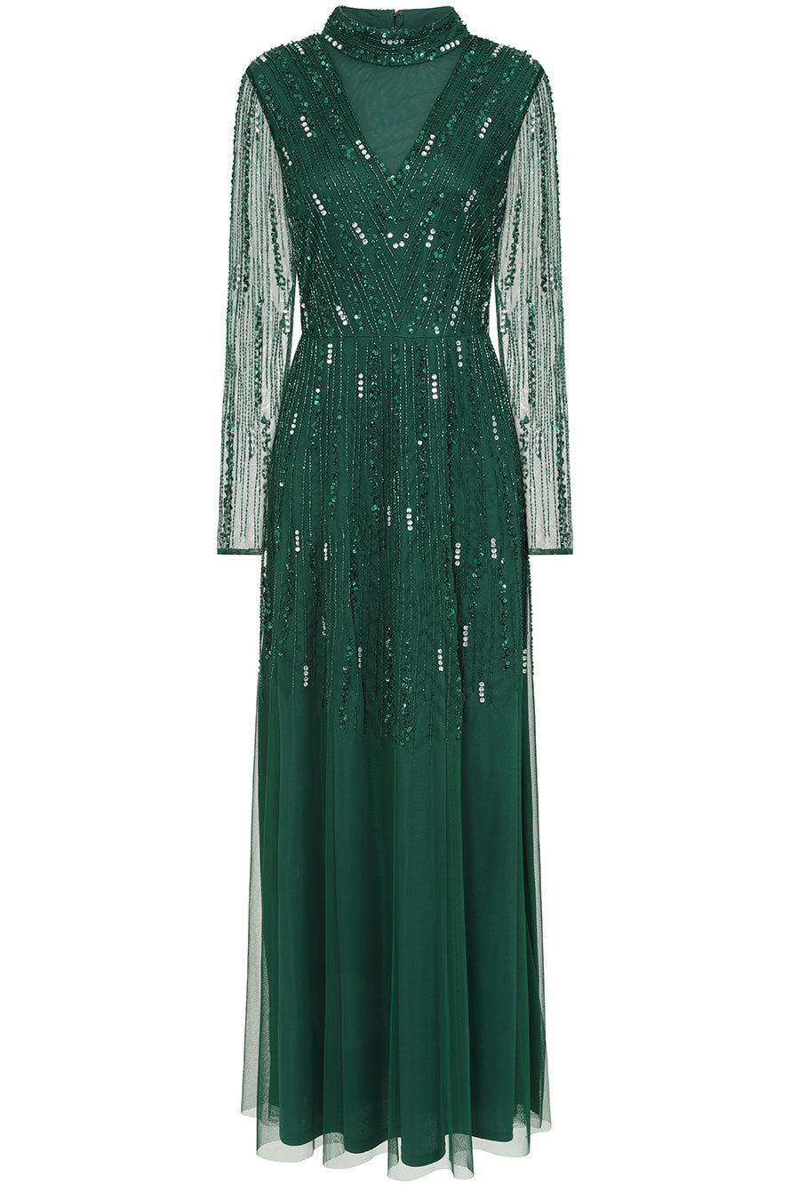 Sophia Green Embellished Maxi Dress Frock and Frill Sophia Green Embellished Maxi Dress Frock and Frill