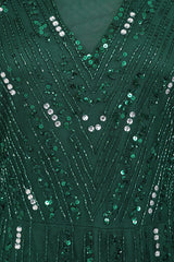 Sophia green high neck embellished maxi dress with full length sleeves and intricate embellishment, suitable for weddings and formal occasions.