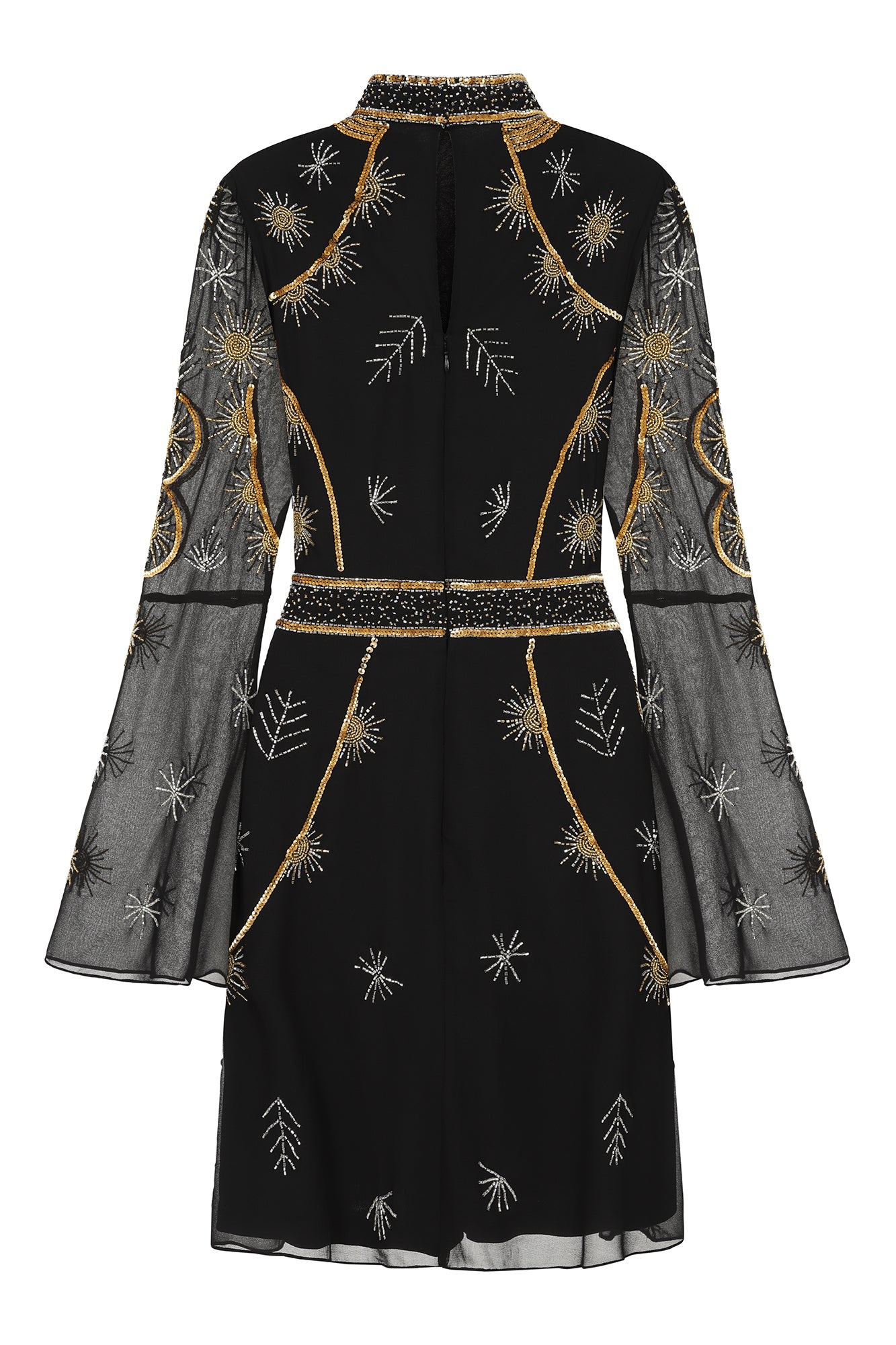 Susanna Black Embellished Mini Dress Frock and Frill Susanna Black Embellished Mini Dress Frock and Frill