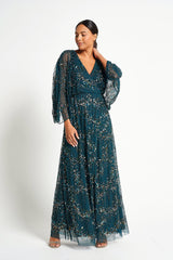 Sylvia Green Sequin Maxi Dress 