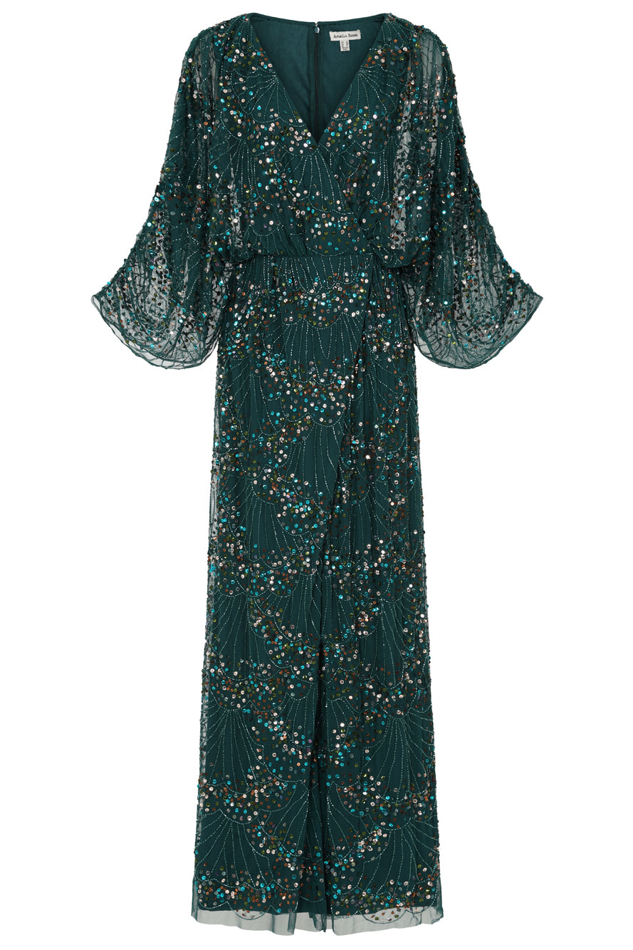 Sylvia Green Sequin Maxi Dress Frock and Frill Sylvia Green Sequin Maxi Dress Frock and Frill
