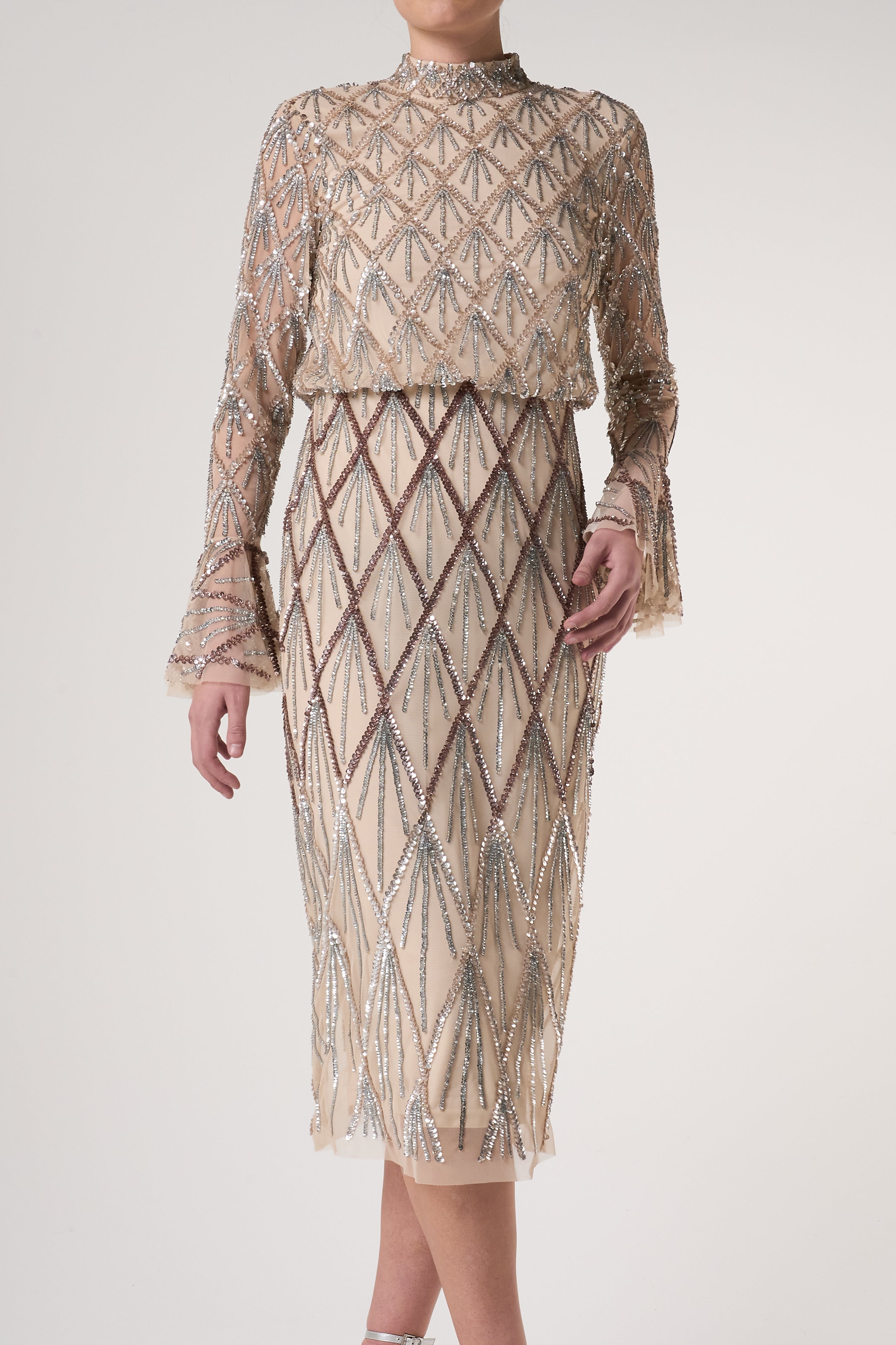 Tabitha Embellished Midi Dress