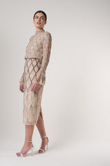 Tabitha Embellished Midi Dress