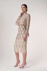 Tabitha Embellished Midi Dress