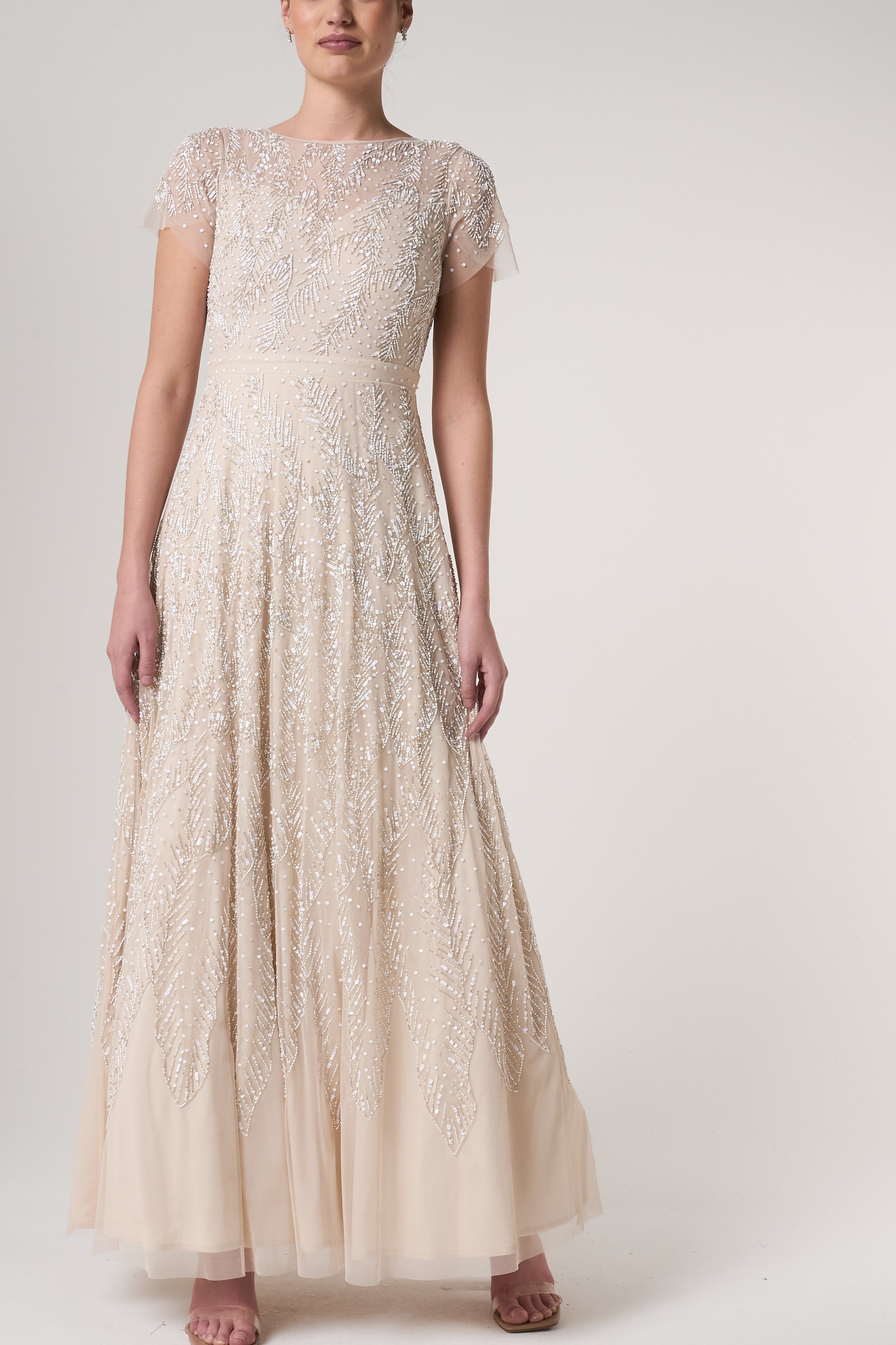 Thirza Sheer Bliss Embellished Maxi Dress
