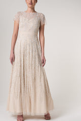 Thirza Sheer Bliss Embellished Maxi Dress