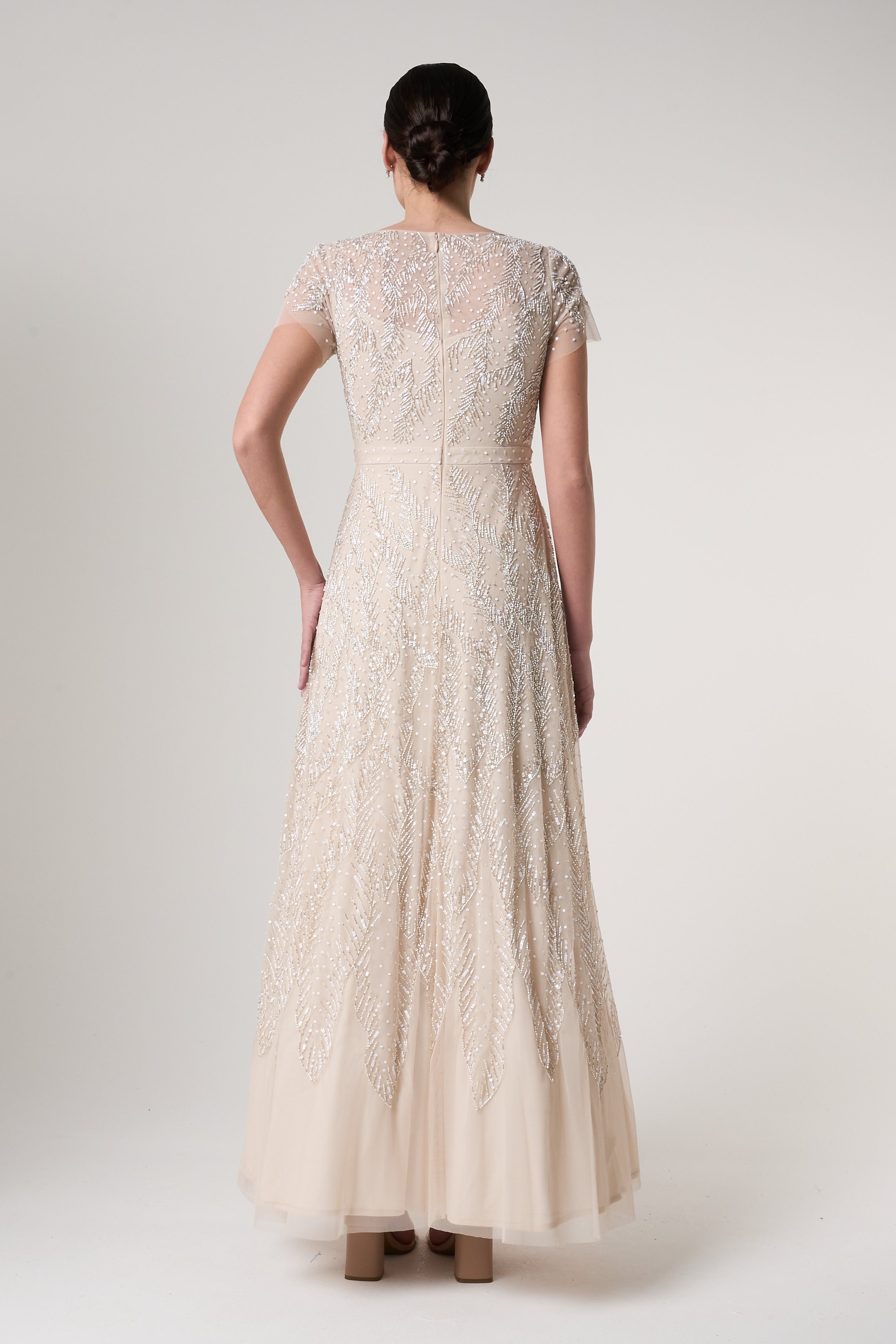 Thirza Sheer Bliss Embellished Maxi Dress