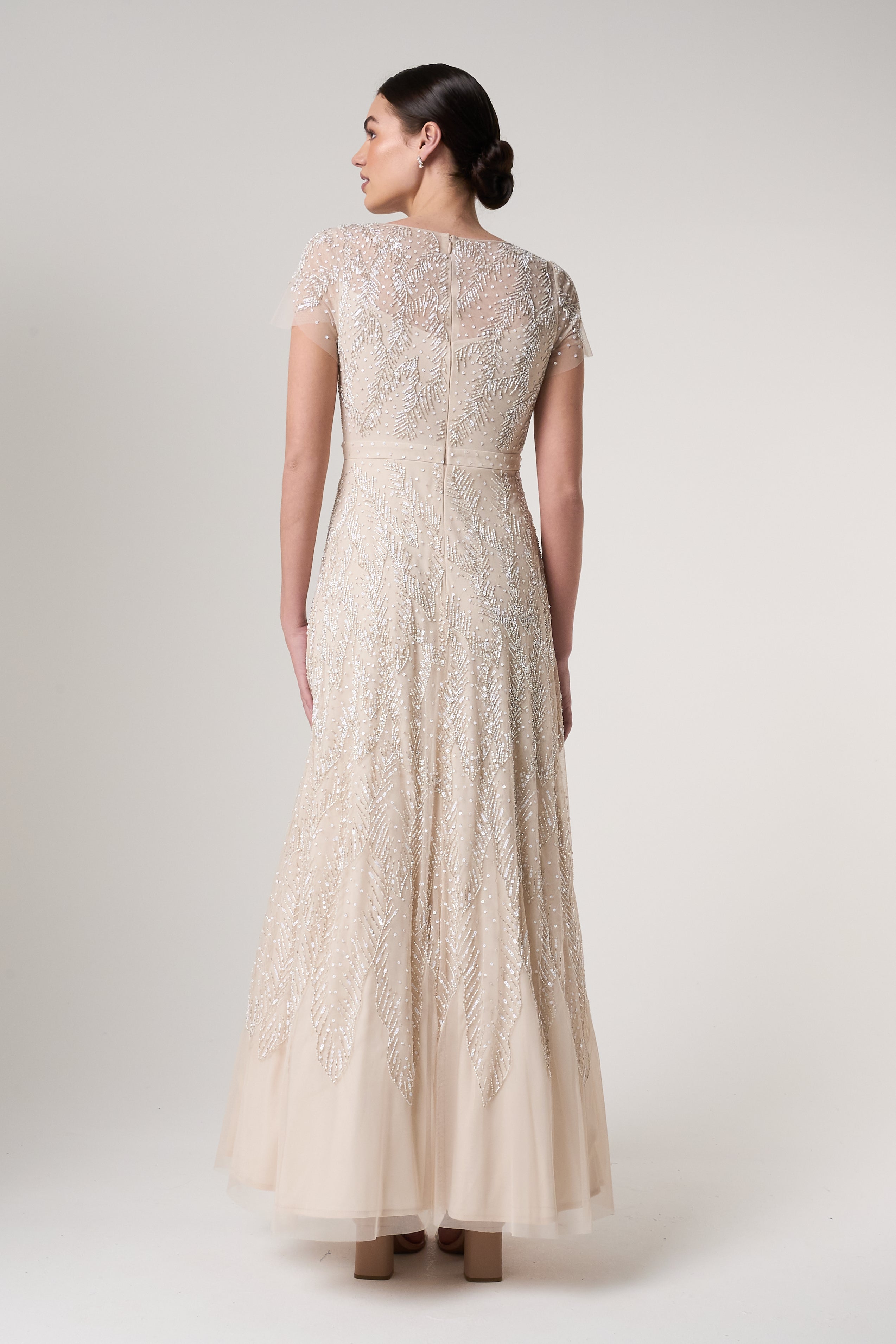 Thirza Sheer Bliss Embellished Maxi Dress