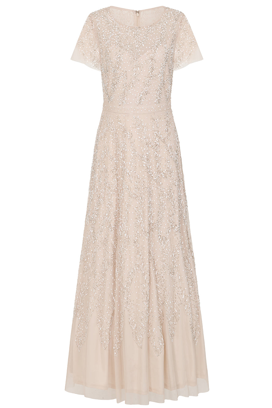 Thirza Sheer Bliss Embellished Maxi Dress
