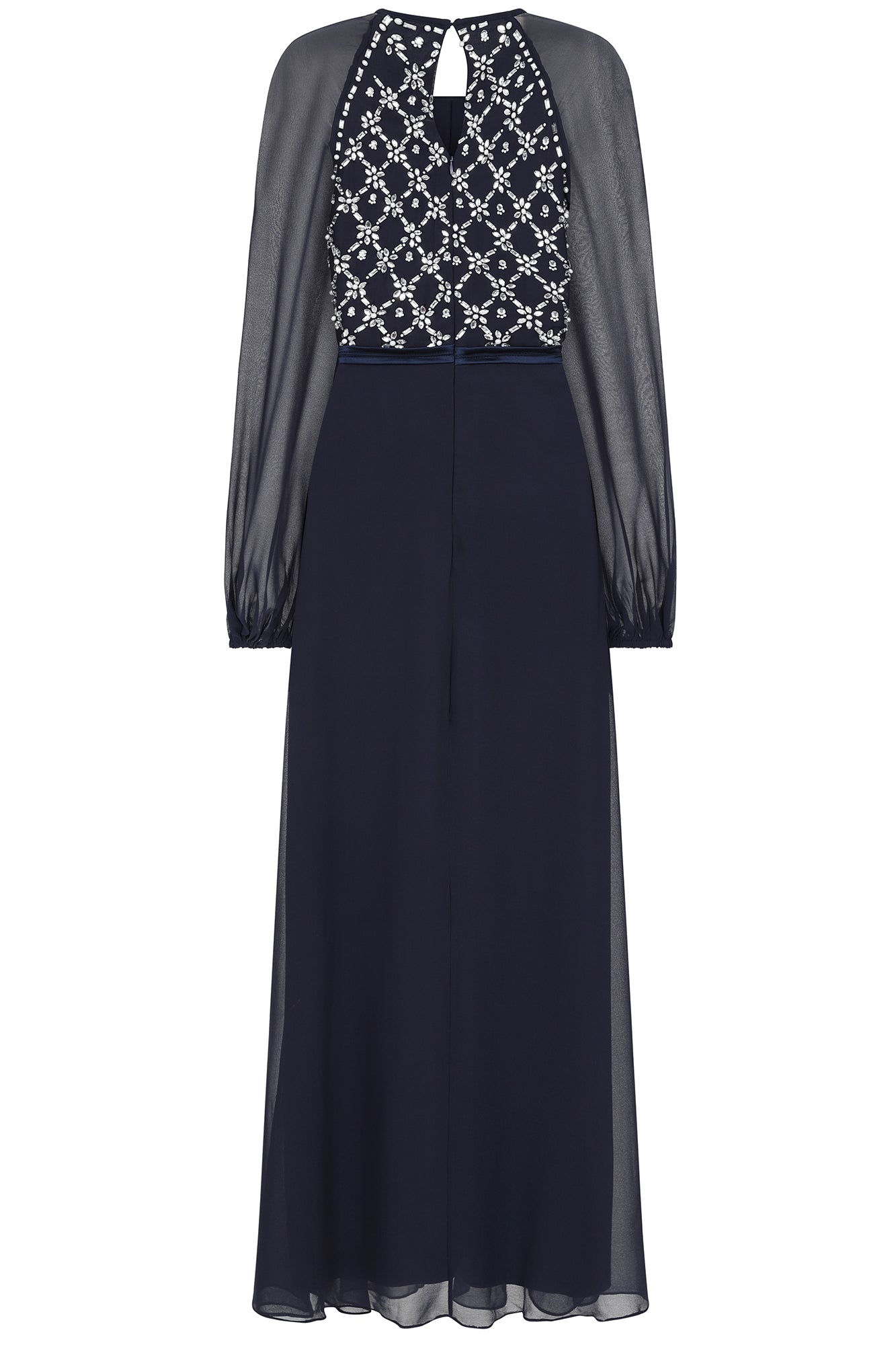 Valerie Embellished Maxi Dress - Navy