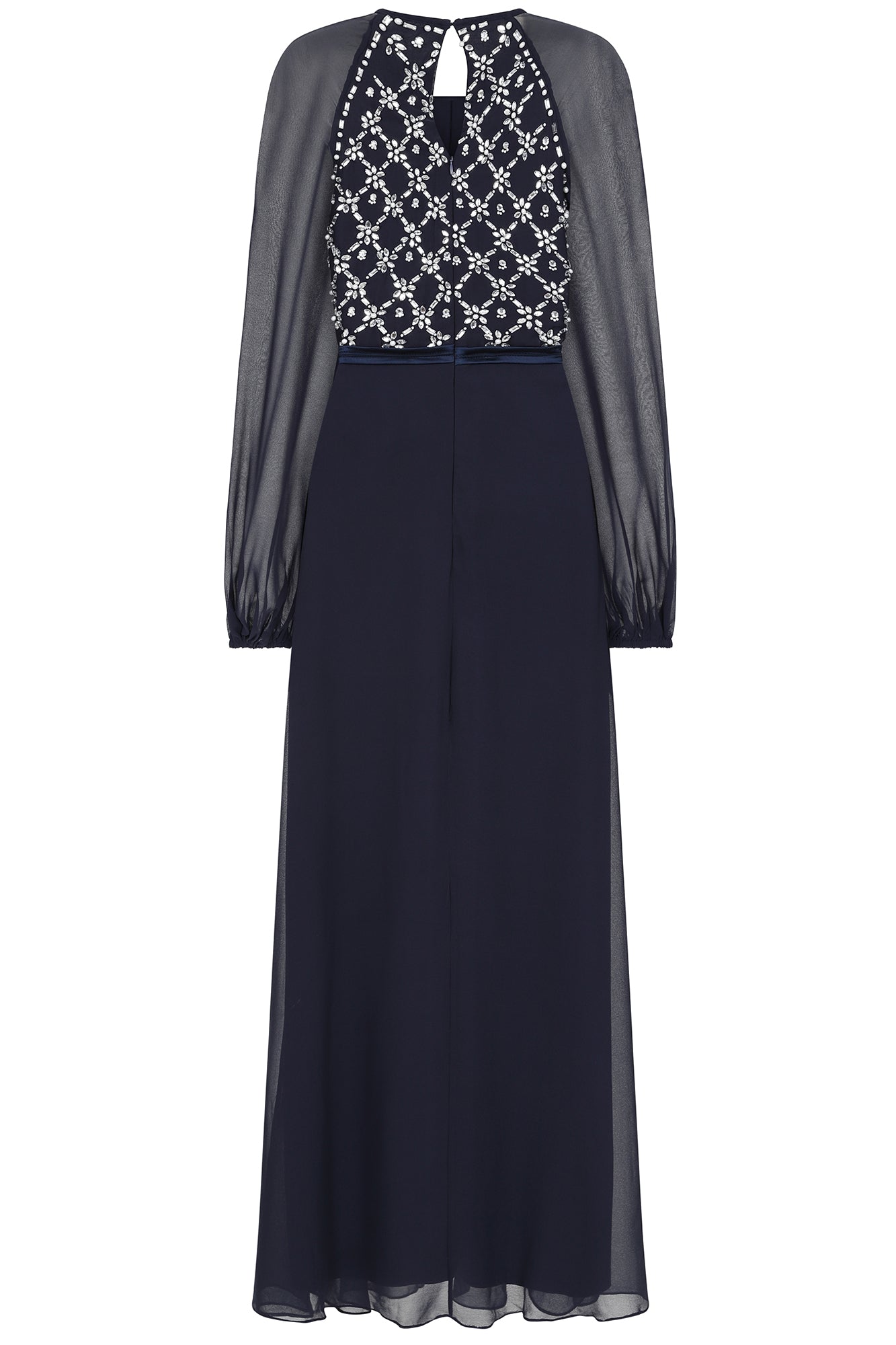 Valerie Navy Embellished Maxi Dress Frock and Frill Valerie Navy Embellished Maxi Dress Frock and Frill