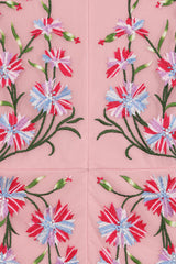 Verena Pink Floral Embroidered Maxi Dress