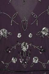 Willow Deep Purple Embellished Maxi Dress