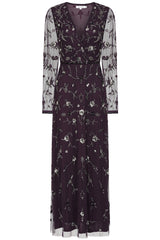 Willow Deep Purple Embellished Maxi Dress