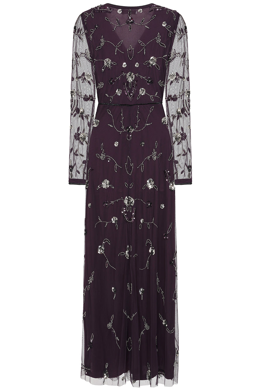 Willow Purple Embellished Maxi Dress Frock and Frill Willow Purple Embellished Maxi Dress Frock and Frill