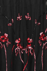 Zola Black Embellished Cape Maxi Dress 
