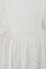 Annie Lace Dress with Frill Detail