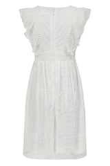 Annie Lace Dress with Frill Detail