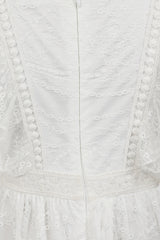 Annie Lace Dress with Frill Detail