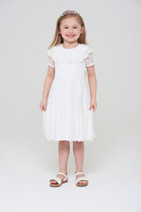 Amabella Lace Dress with Frill Collar