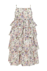 Carabelle Floral Print Tiered Dress