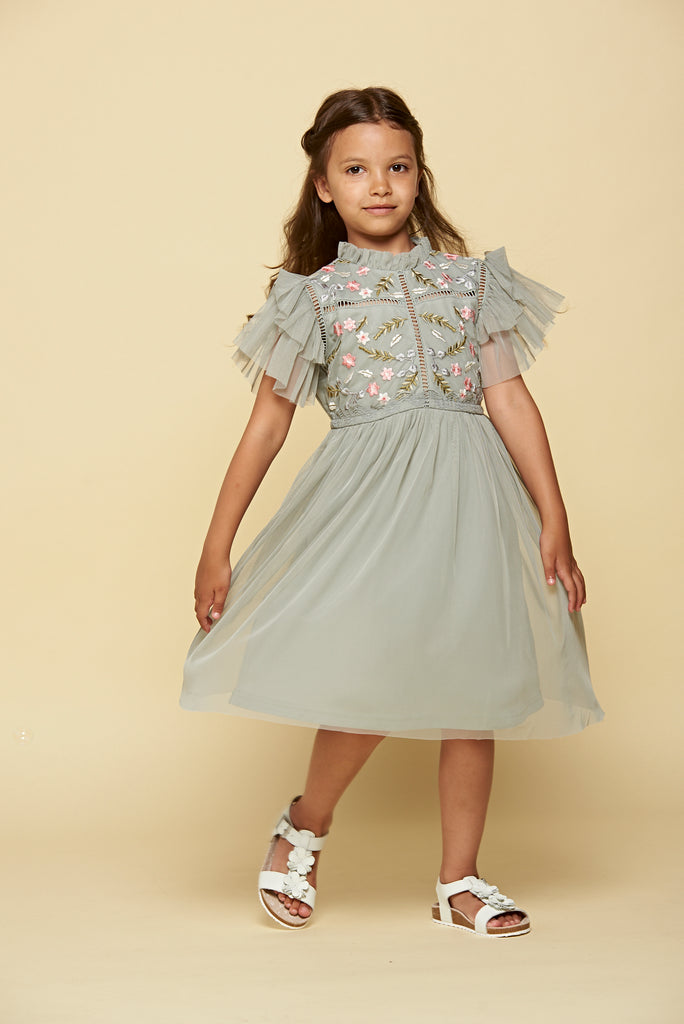 Lottie Floral Embroidered Dress