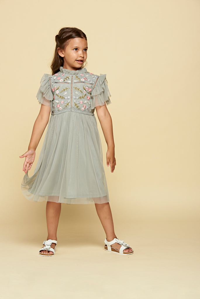 Lottie Floral Embroidered Dress