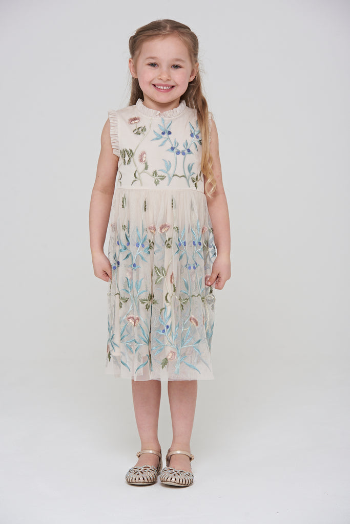Trixie Floral Embroidered Dress