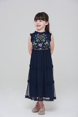 Aubrey Floral Embroidered Dress