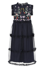 Aubrey Floral Embroidered Dress