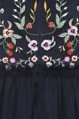 Aubrey Floral Embroidered Dress