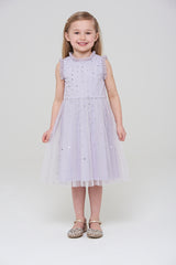 Alma Sequin Dress with Ruffle Trim