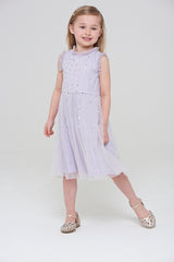 Alma Sequin Dress with Ruffle Trim