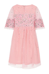 Sadie Blush Scatter Sequin Dress