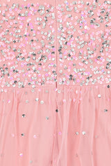 Sadie Blush Scatter Sequin Dress