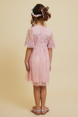 Sadie Blush Scatter Sequin Dress