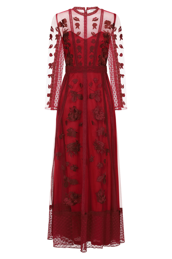 Aconite Red Maxi Dress