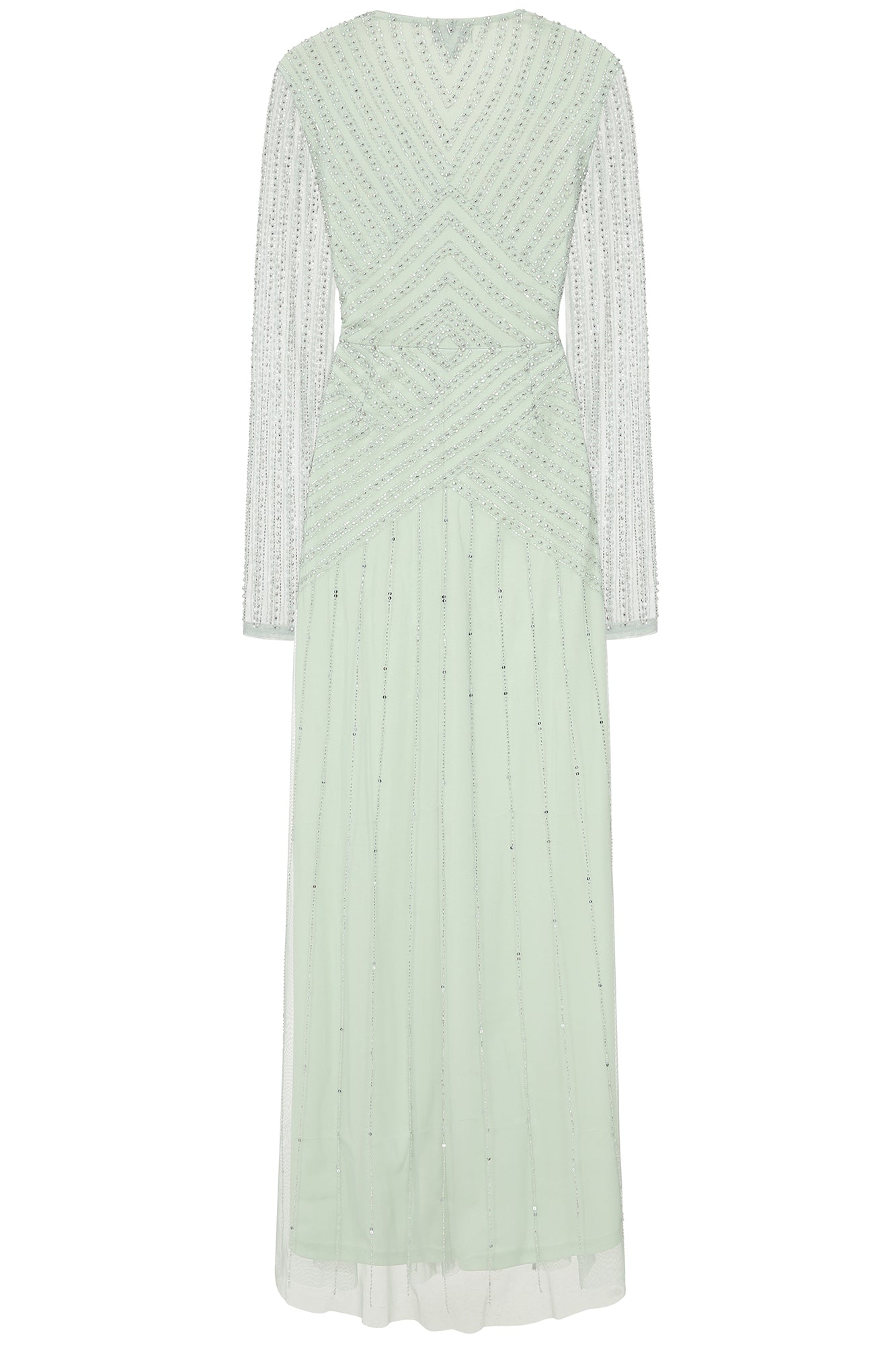 Alberta Embellished Maxi in Seafoam Green