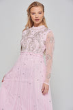 Anita Pink Embellished Maxi Dress