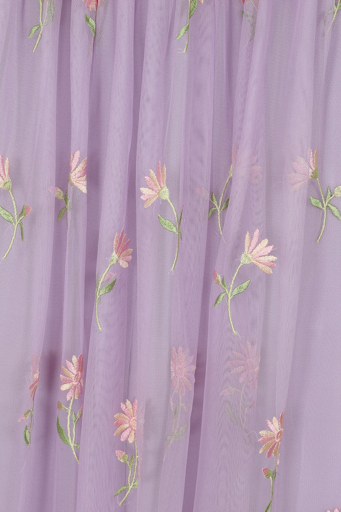 Aya Floral Maxi Dress - Lilac